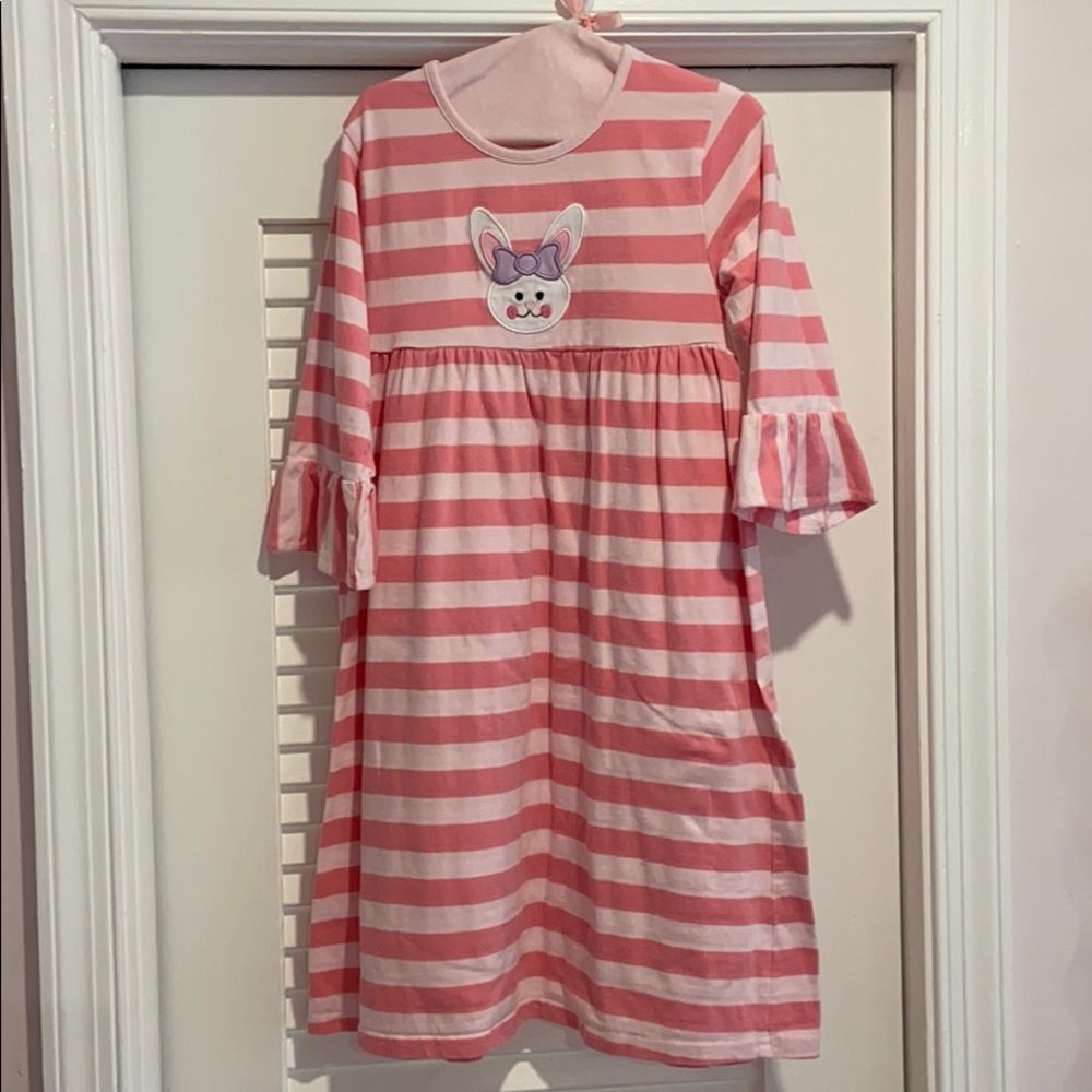 Southern Tots Easter Bunny Pink Dress - size 7